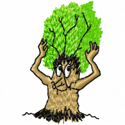 Trees Embroidery Design 7